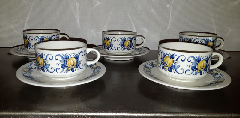 Service à Café Villeroy & Boch Clacquesin 12 Tasses Et Sous-tasses – Porcelaine Neuve