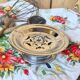 Presse-beurre Coquillor Florador vintage en métal chromé– Art de la ta