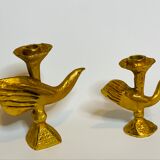 Set of candle holders representing birdsby Pierre Casenove