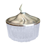 Crystal and silver metal sugar