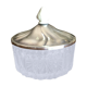 Crystal and silver metal sugar