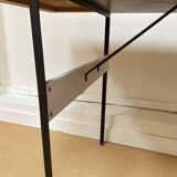 Large black and white Georges Nelson desk for Herman Miller, USA, circa 1950.