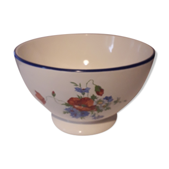 Old ceramic bowl "poppies" of Salins