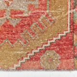 3x12 Red Tribal Turkish Runner Rug 83x370Cm SK 24645
