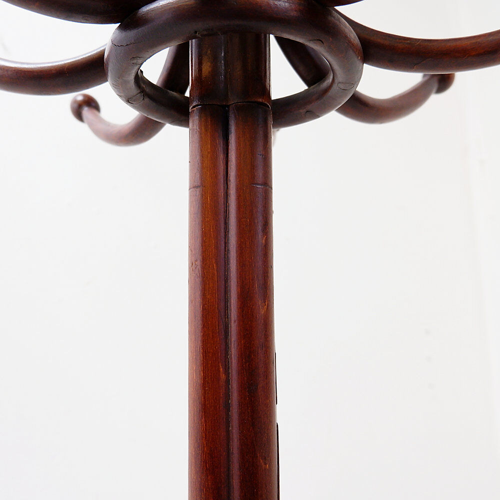 Grand portemanteau "Perroquet" en bois courbé style Thonet – Début du 20ème siècle