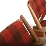 Early Pair CH-28 Oak Easychairs by Hans J. Wegner