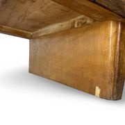 A vintage Italian chest of drawers, made of veneered walnut and solid wood,