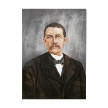 Tirage papier portrait homme au pastel - 18 x 24 cm
