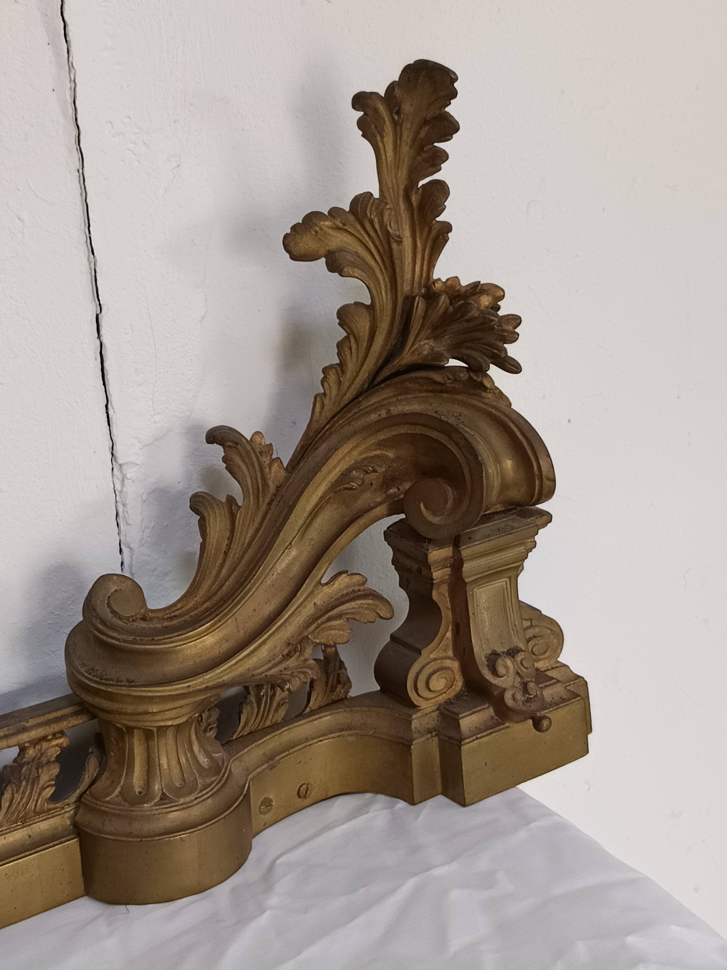 bronze fireplace bar
