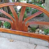 Vintage rattan headboard