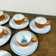 Set of 6 cups + saucers Villeroy and Boch Chekiang