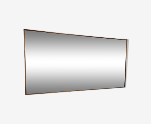 Miroir de bistrot brasserie verre églomisé, 202x102 cm