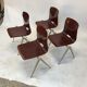 Lot of 4 vintage chairs Galvanitas S22 in the Netherlands