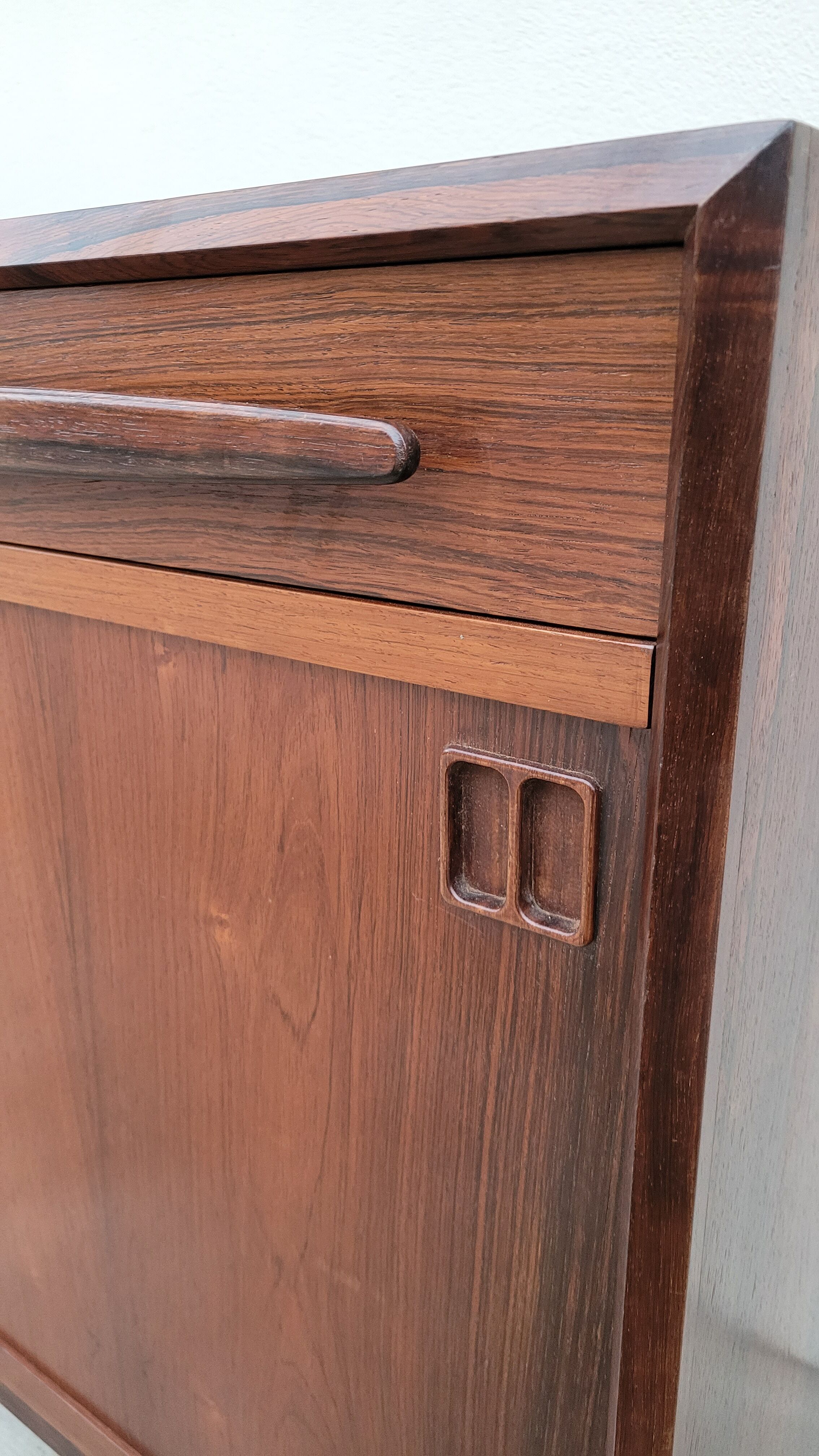 Danish sideboard stamped Bordum and Nielsen in Rio rosewood