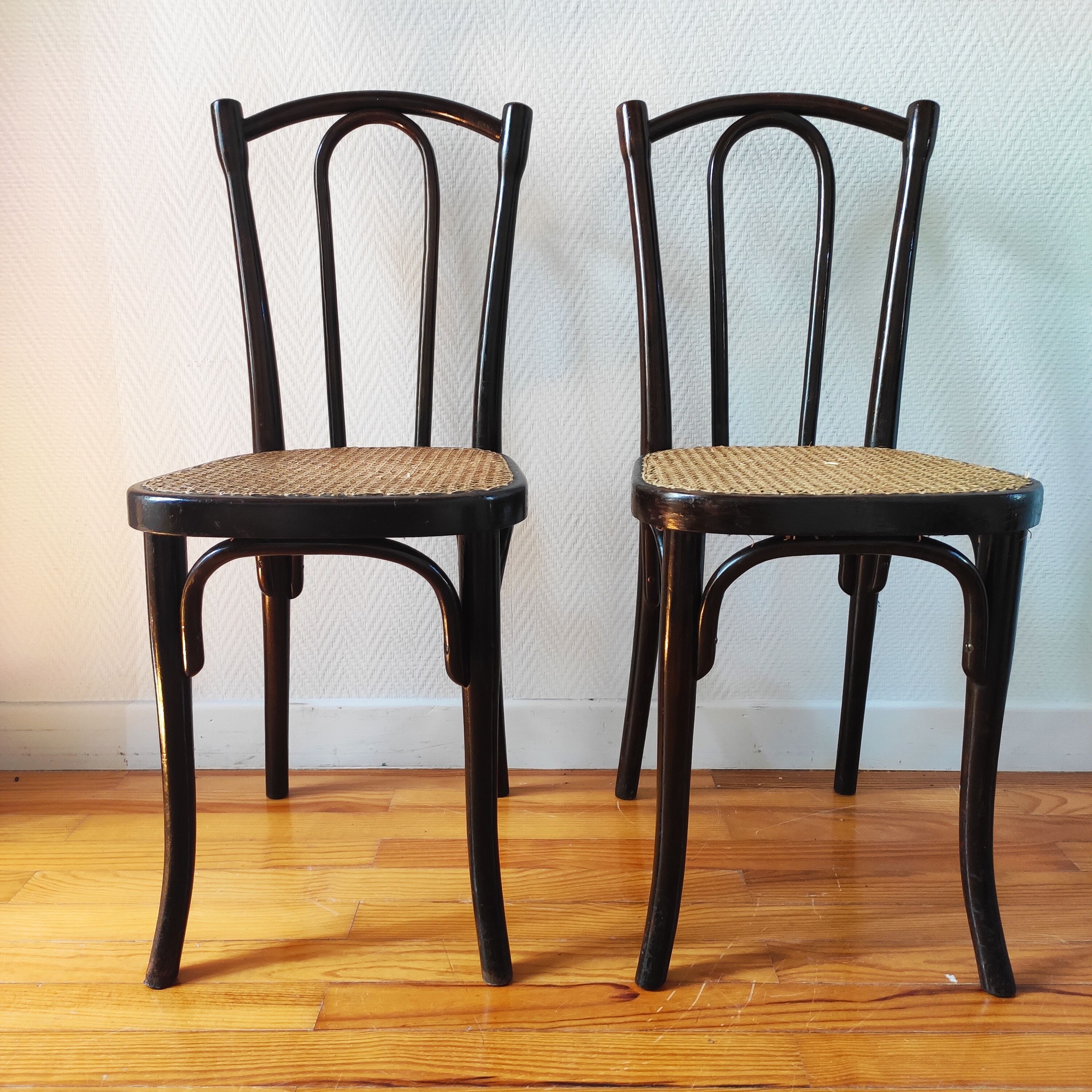 Pair of chairs bistrot Thonet N°56
