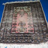 Tapis de Prière Vintage Bukhara en Laine, Années 1950, Pièce Authentique