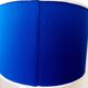 Longwy faience lamp with custom blue shade
