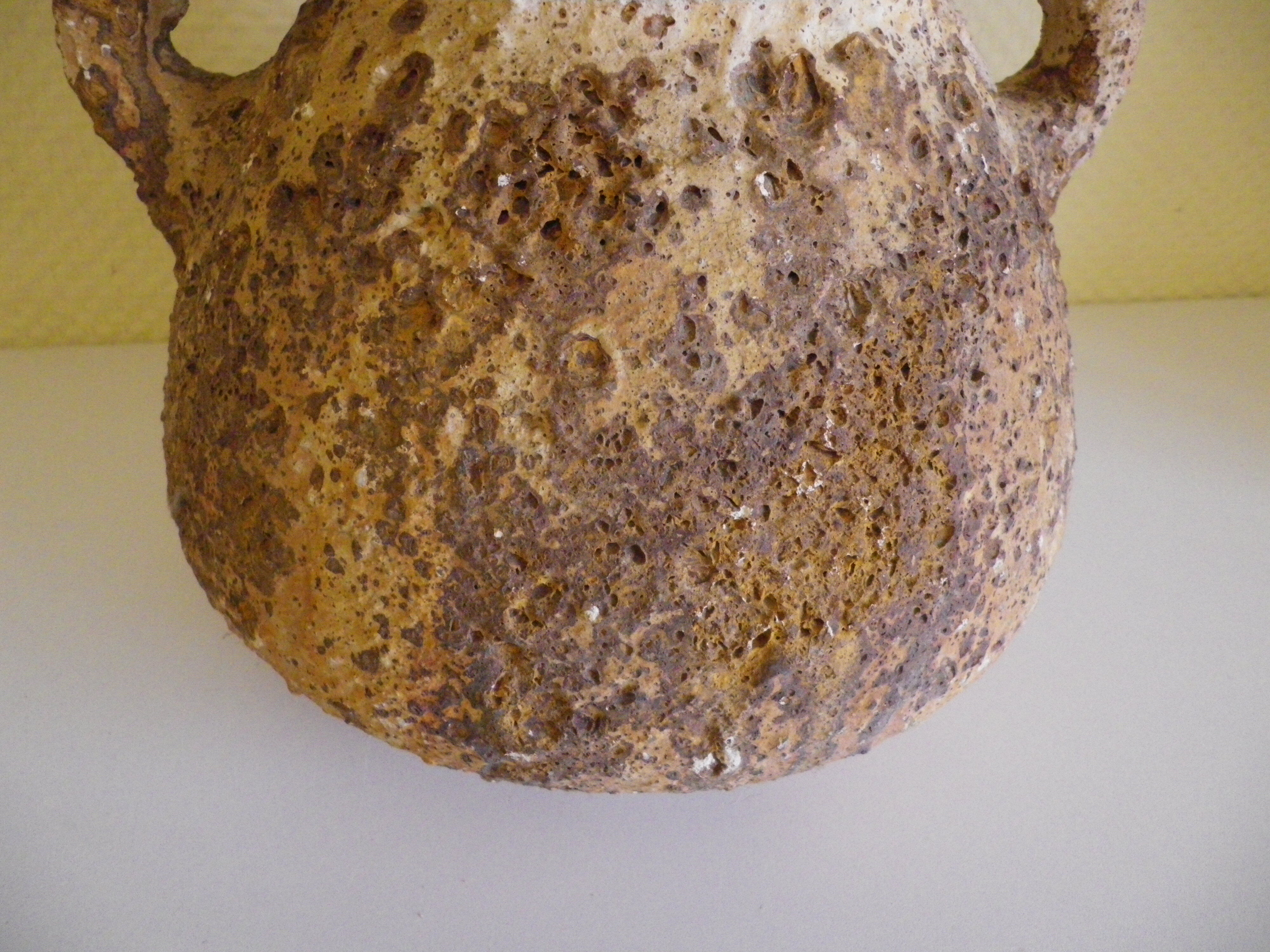 Greek amphora vase, aged in the old way, 70s