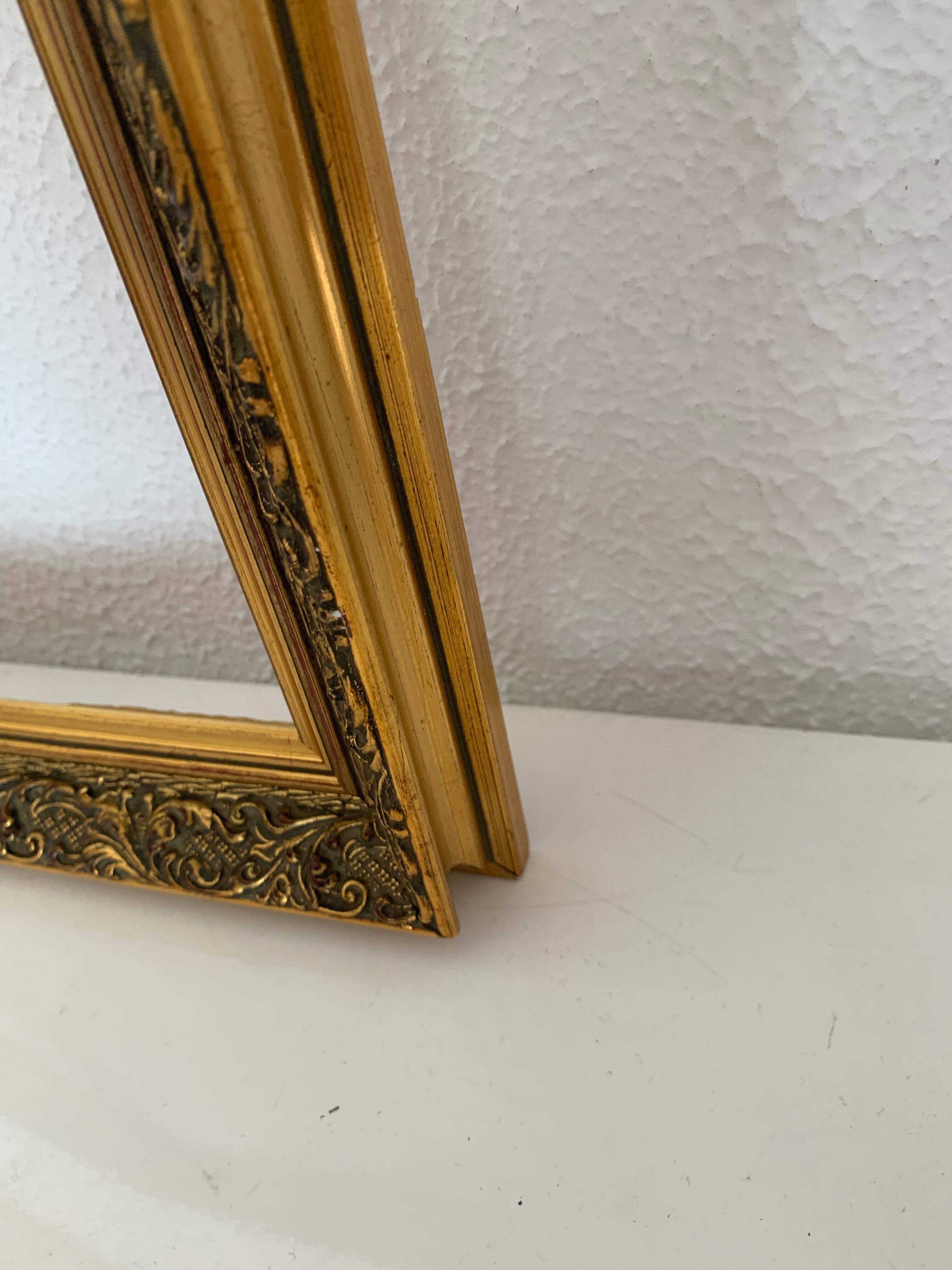 Gold leaf gilded frame for painting or print - 57 x 40 cm