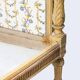 19th century Louis XVI style carved and painted daybed bed frame