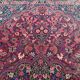 XXL hand-knotted Persian Mashad Moud carpet in wool, 1930s
