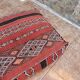Pouf Kilim berbère fait main, coussin de sol