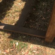 Farmhouse dining table with assorted benches