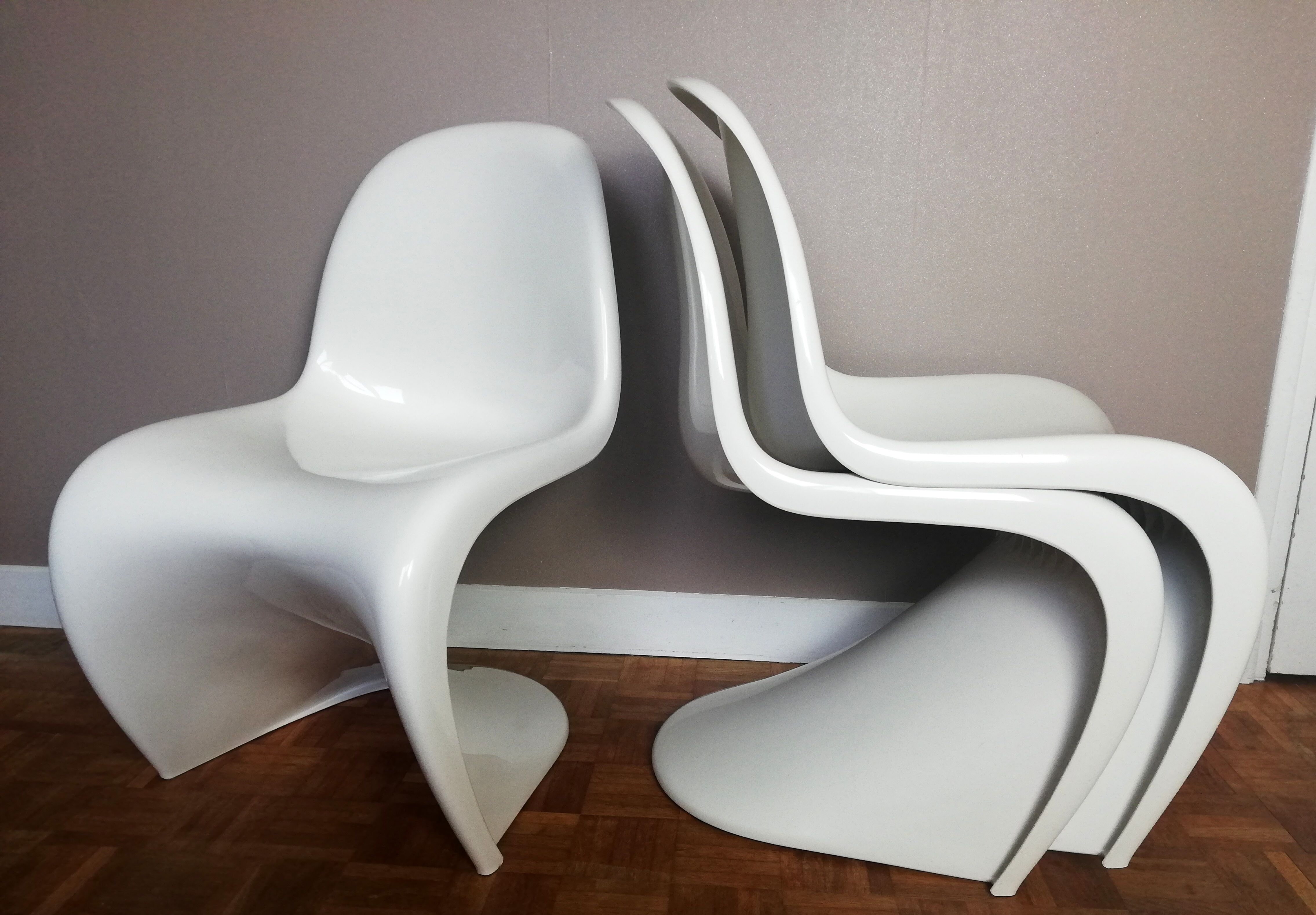 3 S chairs by Verner Panton for Hermann Miller 1977