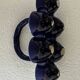 Cobalt Blue Egg Cup Service in earthenware by Georges Dreyfus workshop circa 1900