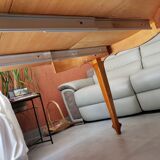 Table ronde extensible style Louis XV avec ses 2 rallonges