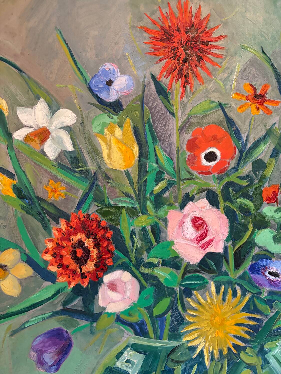 Signed bouquet of flowers