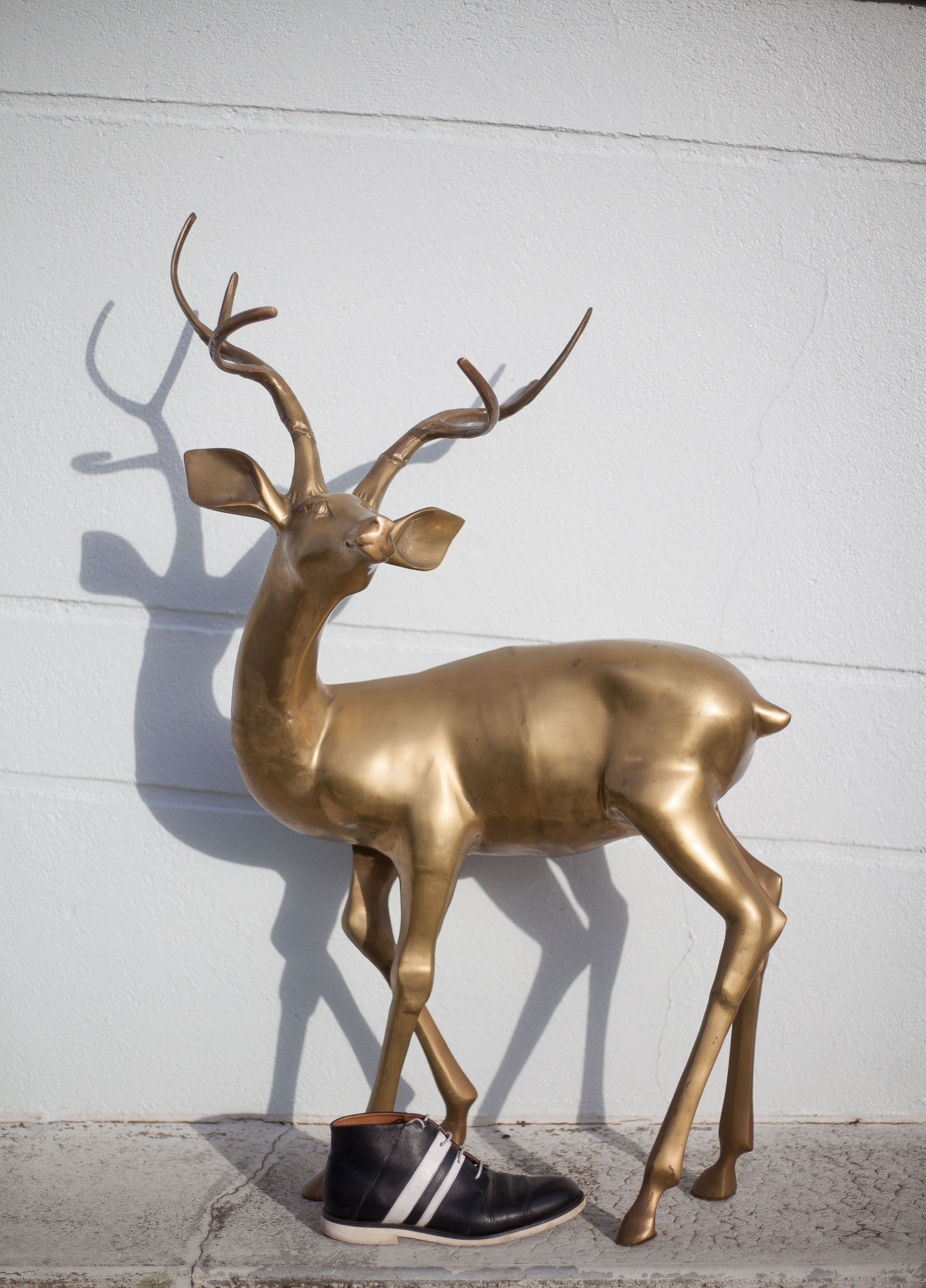 Cerf laiton vintage xxl
