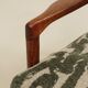 Scandinavian modern long chair jacquard green 1965