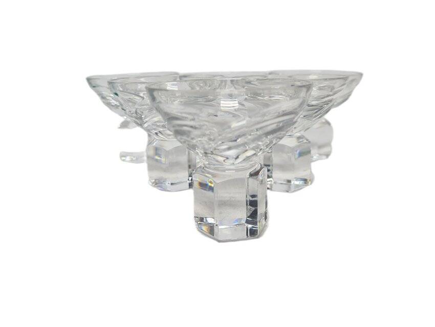 Art Deco vodka glasses, former Czechoslovakia, 1930s, set of 6