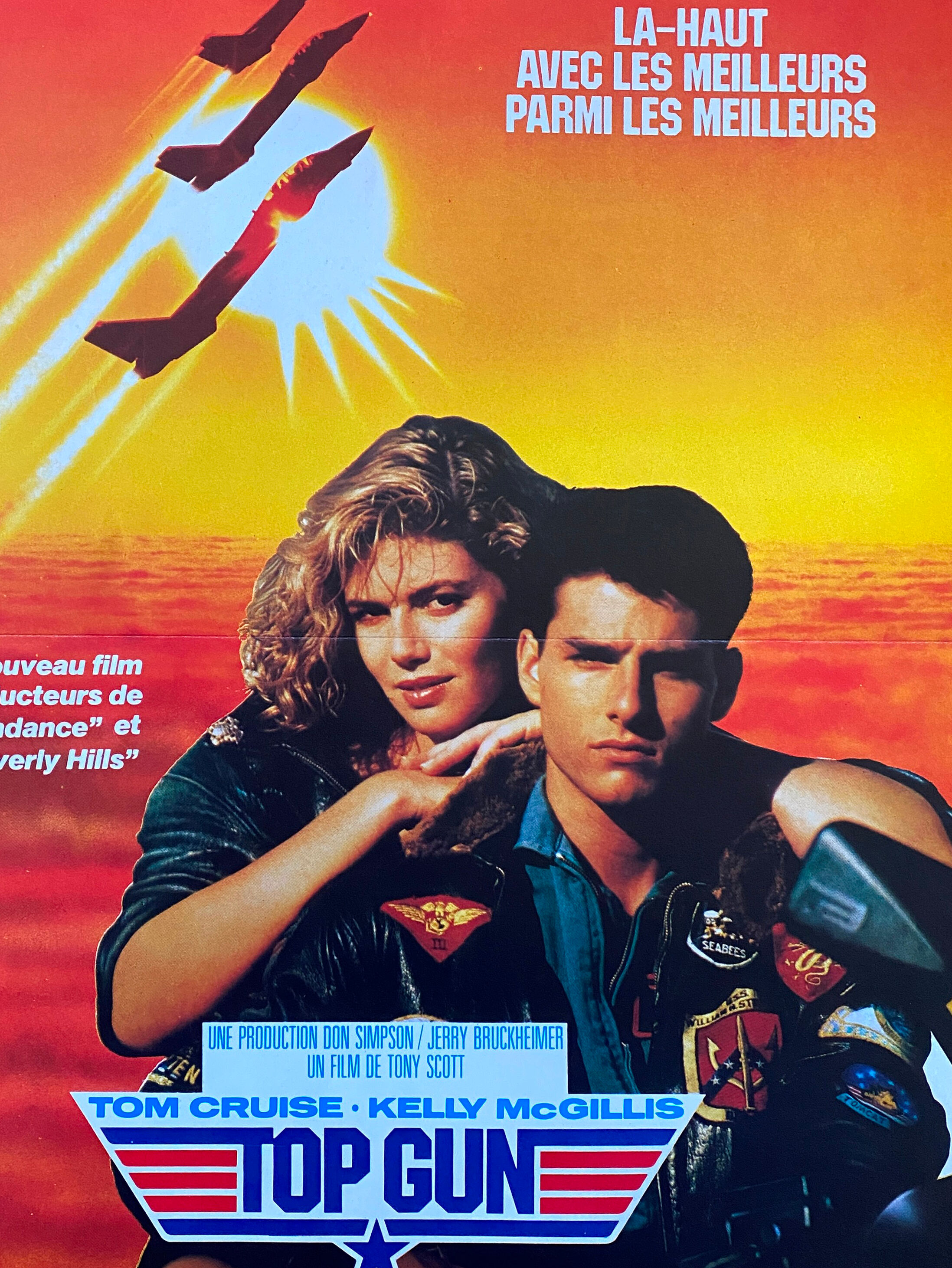 Affiche cinéma originale "Top Gun" Tom Cruise 40x60cm 1986