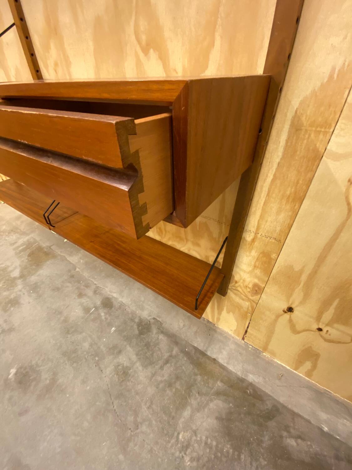 Vintage Scandinavian Teak Wall Unit by Poul Cadovius for Royal System, 1960s