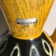 Former vase Scheurich europ linie ceramics beige - black - anse germany vintage