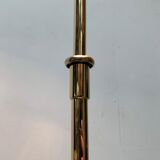 Vintage Hollywood Regency floor lamp in German brass by Florian Schulz.