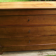 Old chest of drawers in walnut period restoration