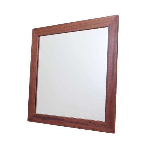 Mirror in mahogany frame, Danish design, 1970s, production: Denmark