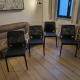 4 Chaises VITRA MedaSlim de Alberto Meda