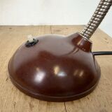 Vintage Brown Bakelite Gooseneck Table Lamp, 1950s