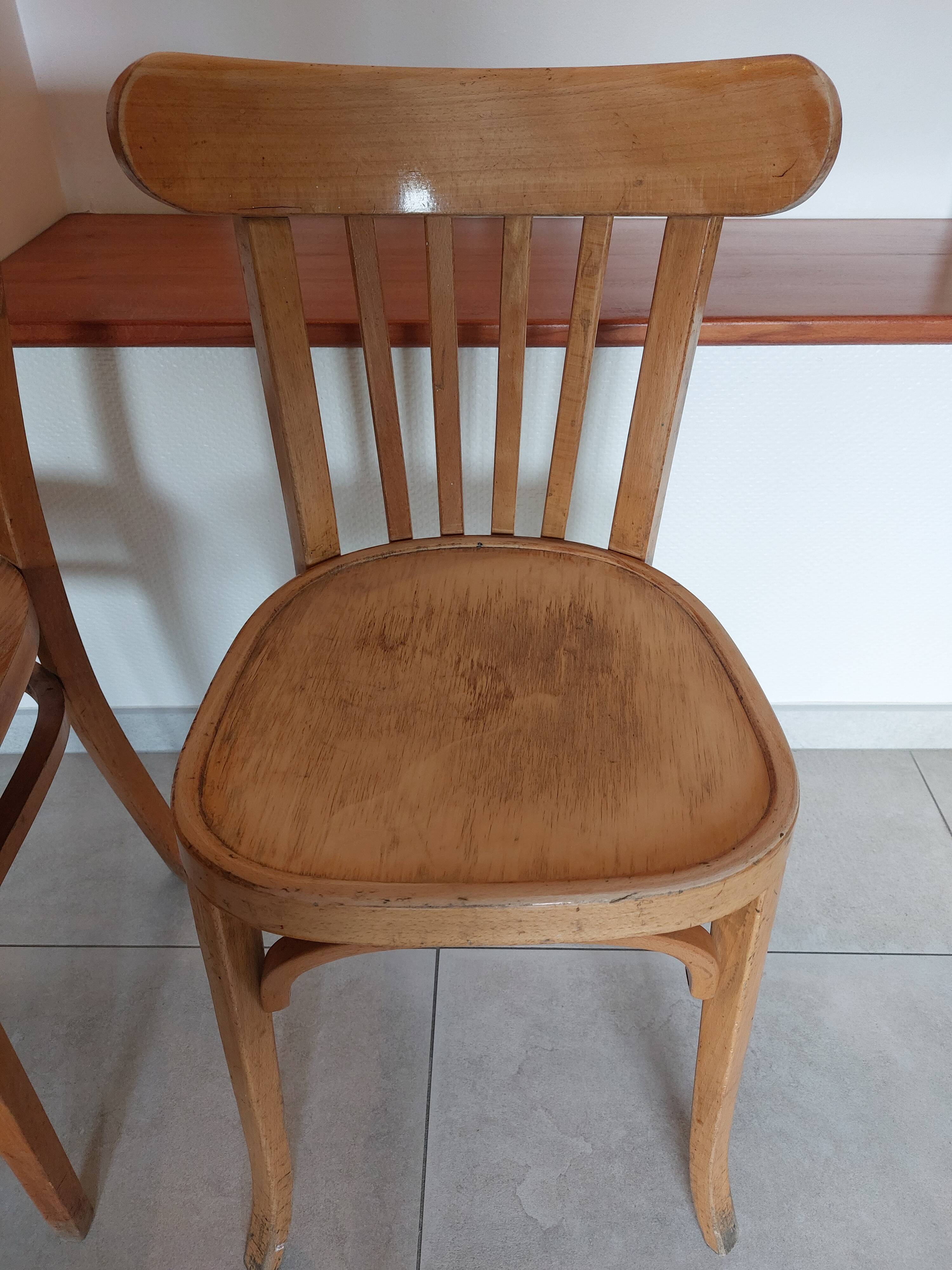 2 bistro chairs, Thonet brand
