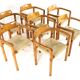 Ensemble de 7 chaises de salle à manger