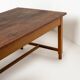 Large work / industrial / farm table, patinated wood, Czechoslovakia