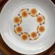 Large plate Schumann Arzberg Bavaria – Vintage orange flowers from the 70s