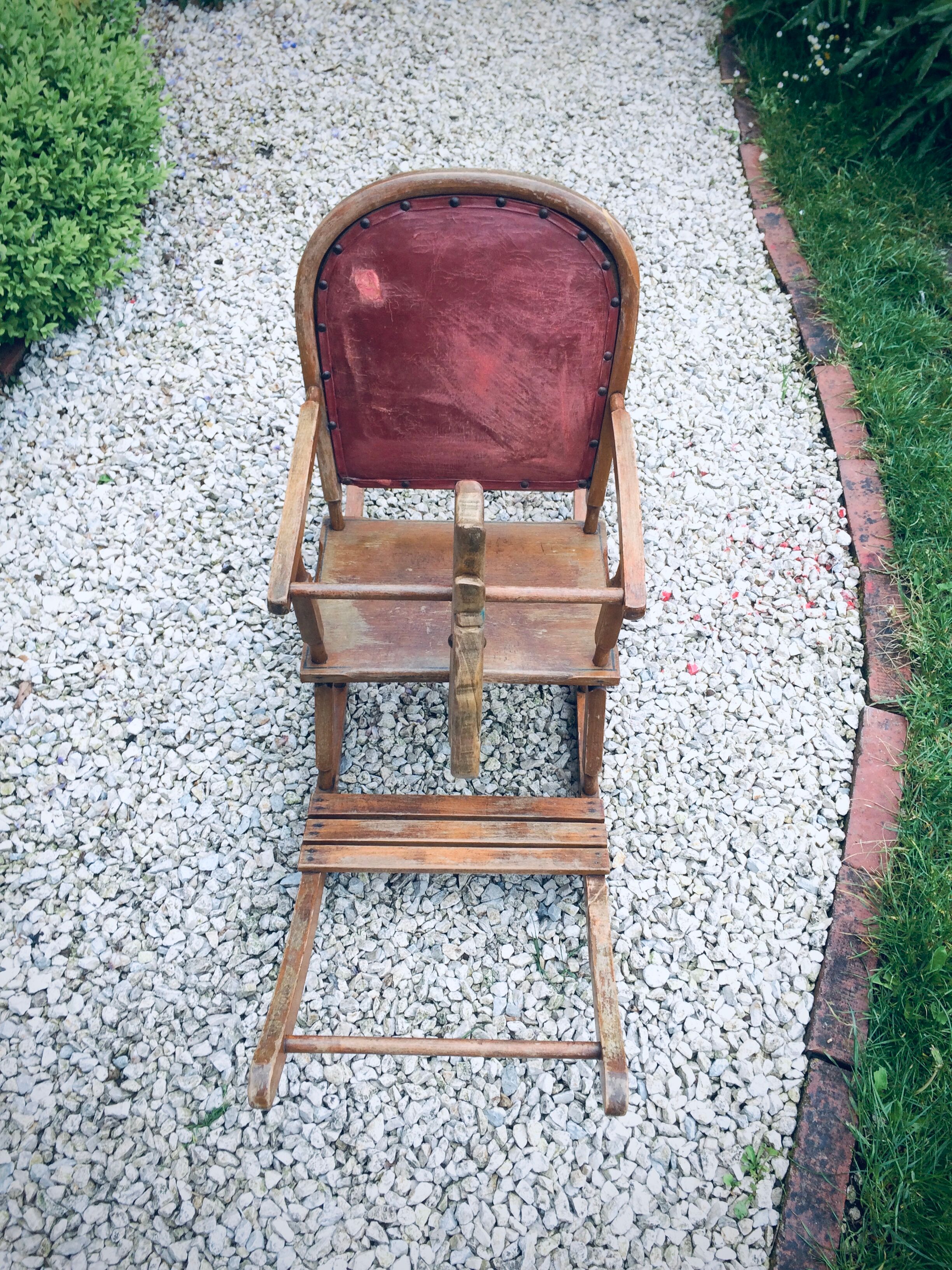 Child rocking horse wooden