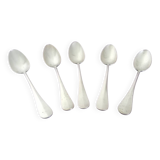 5 cuillères en métal argenté