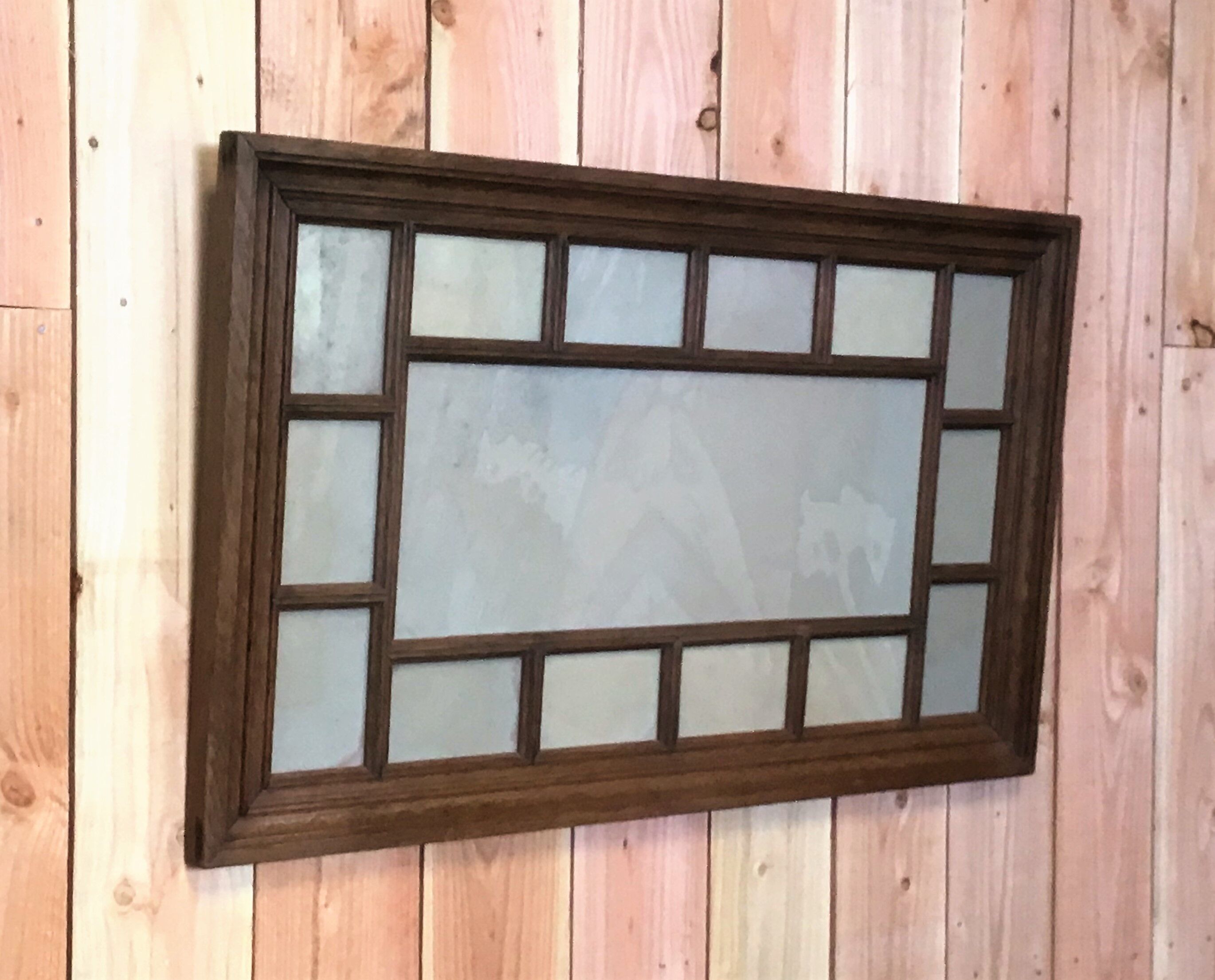 Large multi-view solid oak frame 91, 7 cm X 56, 7 cm