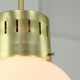 Mid-century modern opaline pendant lamp